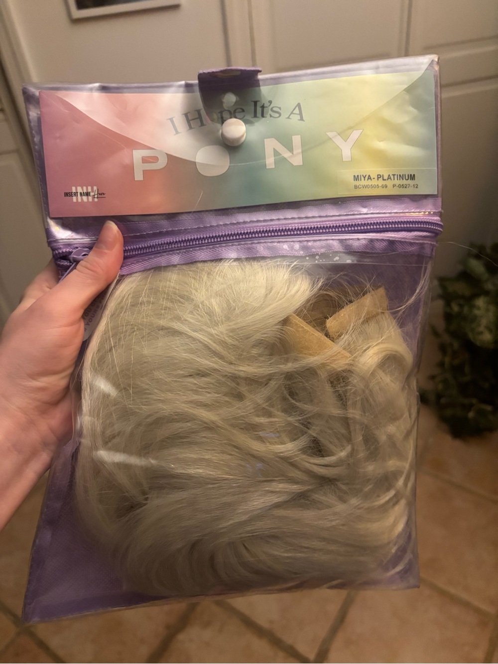 INH Miya Platinum Blonde Ponytail